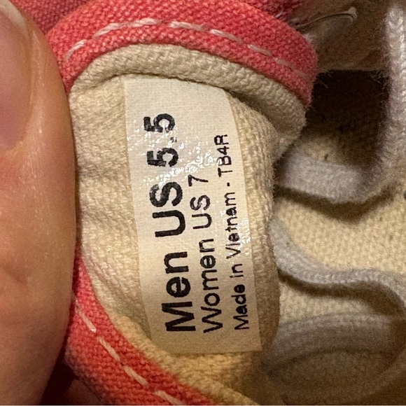 Vans Authentic Salmon Canvas Shoes - Size Women US7 - Picture 5 of 7